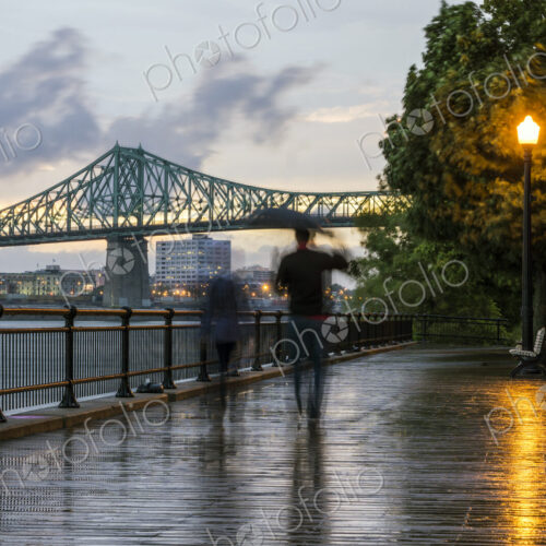 Blurred view of people on Montreal waterfront, Quebec, Canada Blurred view of people on Montreal waterfront, Quebec, Canada