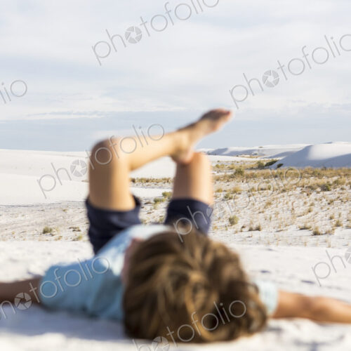Blurred young boy, White Sands Nat'l Monument, NM Blurred young boy, White Sands Nat'l Monument, NM