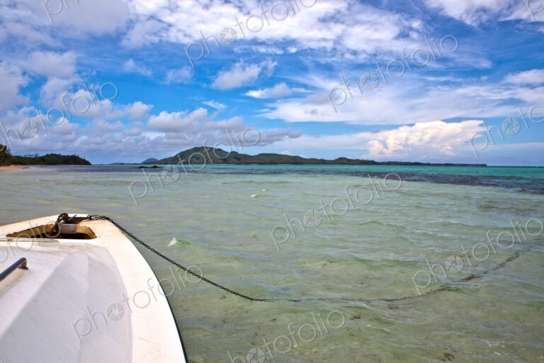 Boat Anchored In Water