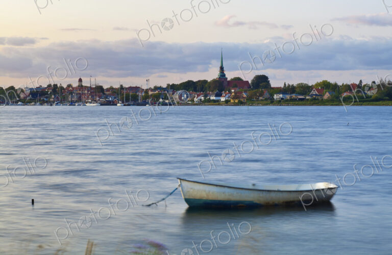 Boat Docked in Harbor