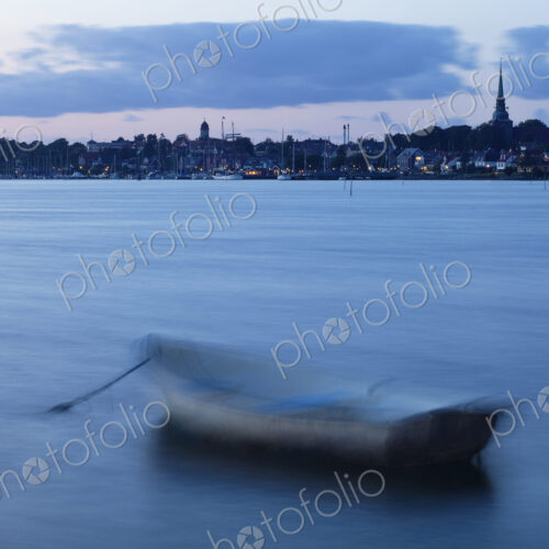 Boat Docked in Harbor