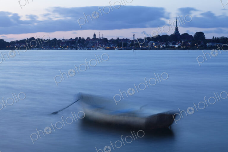 Boat Docked in Harbor