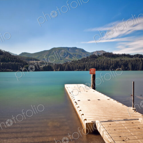 Boat Launch at a Mountain Lake