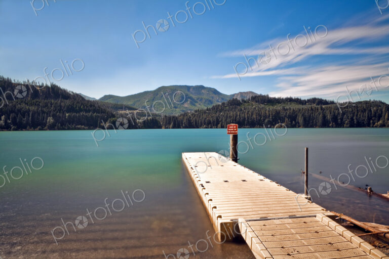 Boat Launch at a Mountain Lake