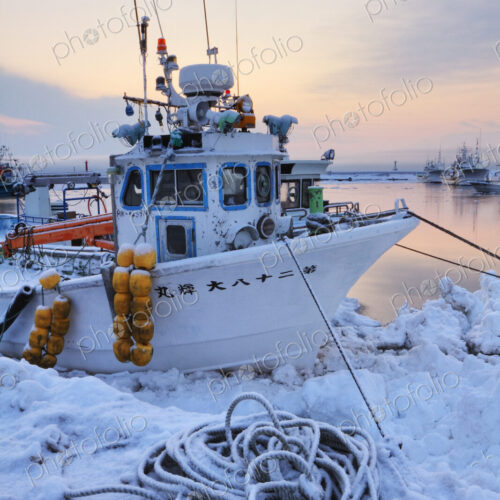 Boat in the Snow Boat in the Snow