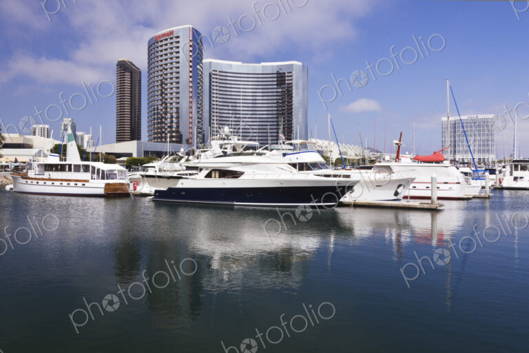 Boats Docked near City