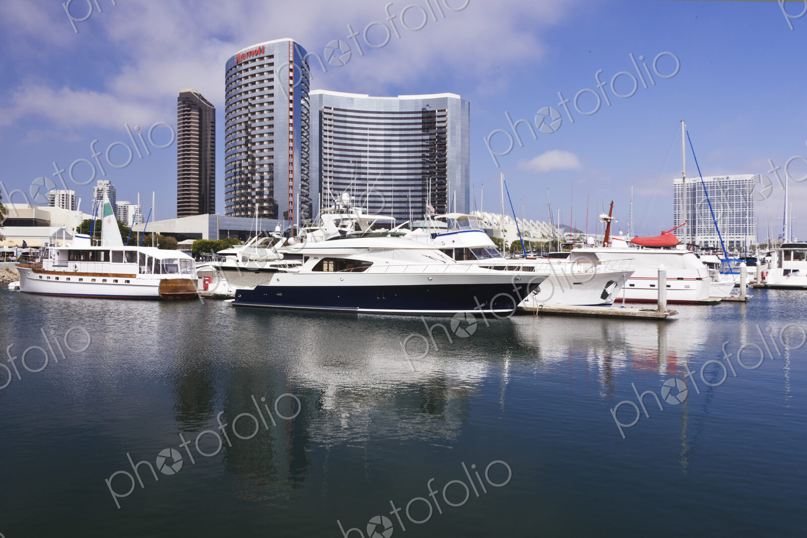 Boats Docked near City