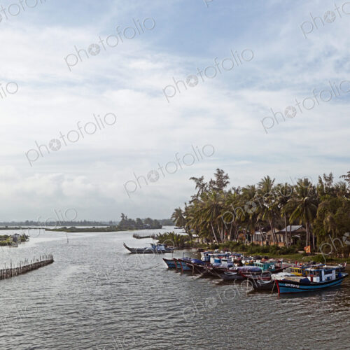 Boats in a Fishing Village Boats in a Fishing Village
