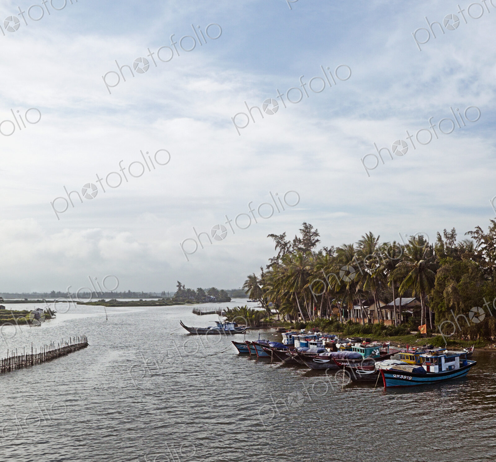Boats in a Fishing Village