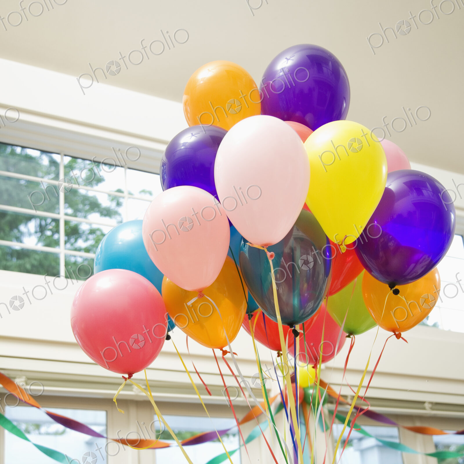 Bouquet of Balloons Indoors