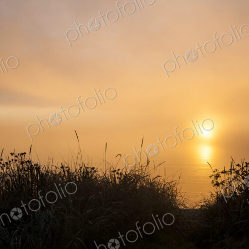 Bowman Bay, Deception Pass State Park, the coastline of the state park, sunset, sun on…