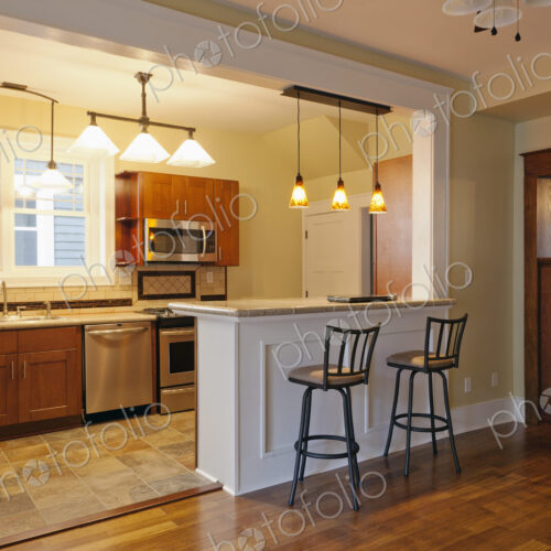 Breakfast bar in kitchen Breakfast bar in kitchen
