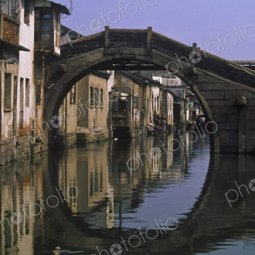 Bridge Over Canal in Suzhou, China
