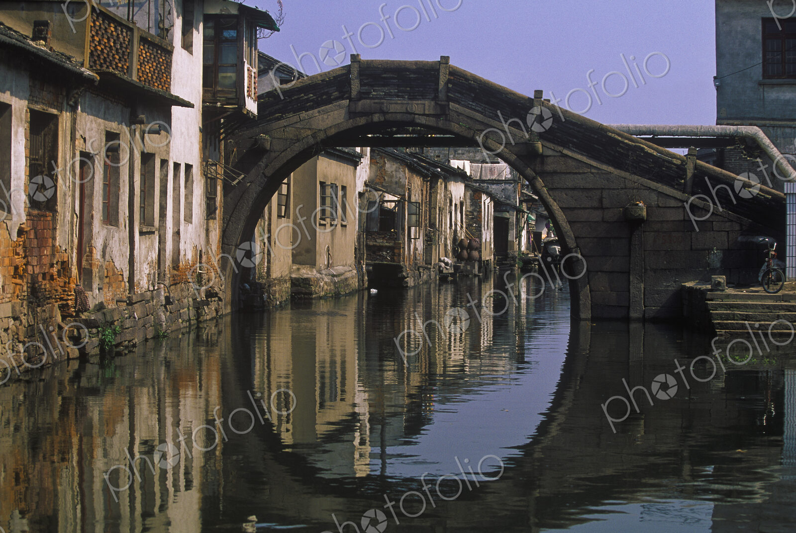 Bridge Over Canal in Suzhou, China
