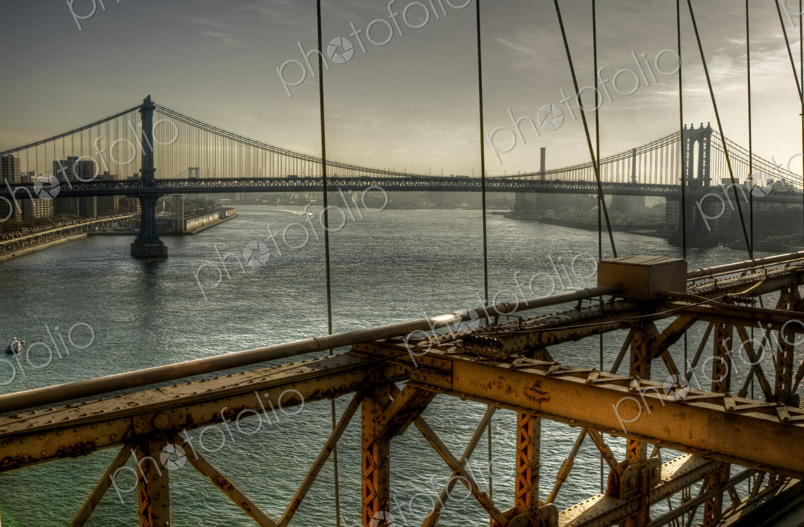Brooklyn Bridge on an Overcast Day
