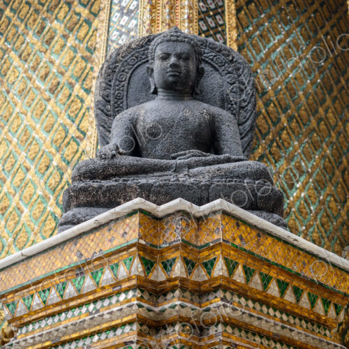 Buddha statue in Wat Phra Kaew. Buddha statue in Wat Phra Kaew.