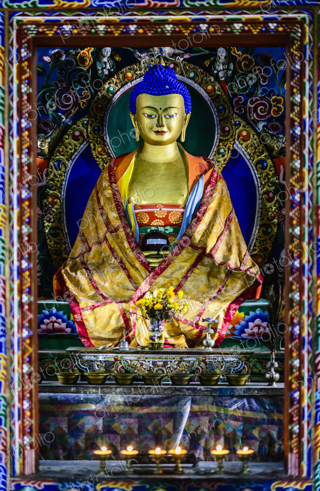 Buddha statue in shrine