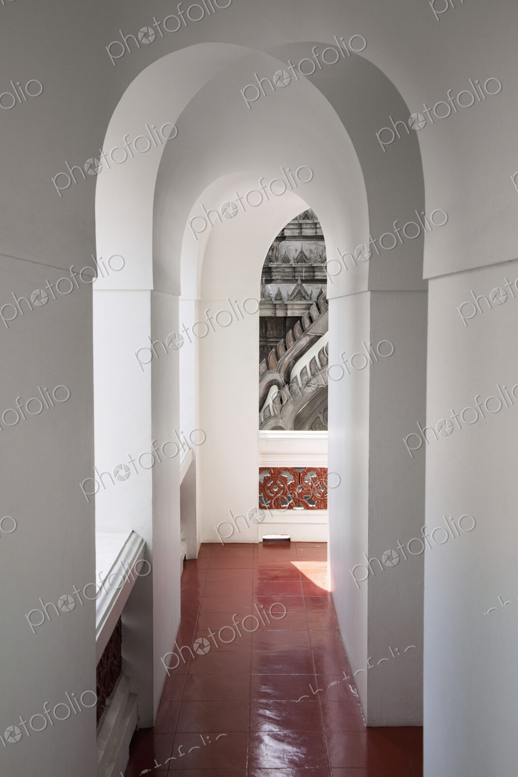 Buddhist Temple Corridor