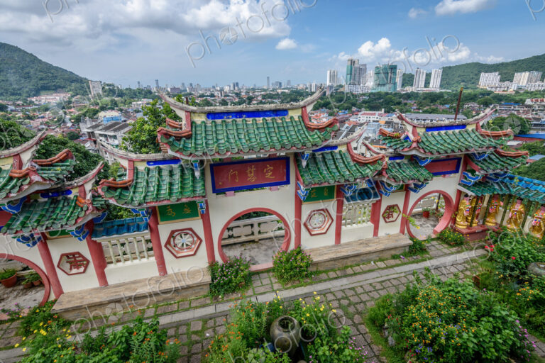Buddhist temple in Georgetown, Penang, Malaysia.