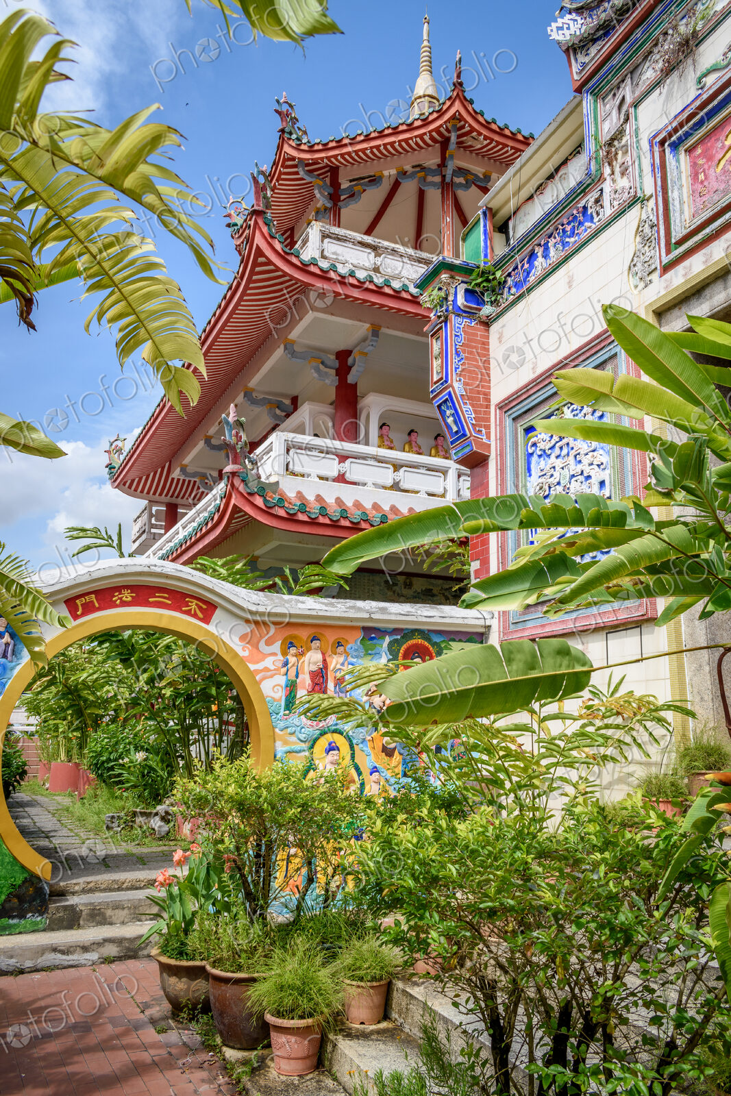Buddhist temple in Georgetown, Penang, Malaysia.