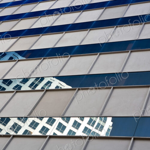 Building Reflected in Glass
