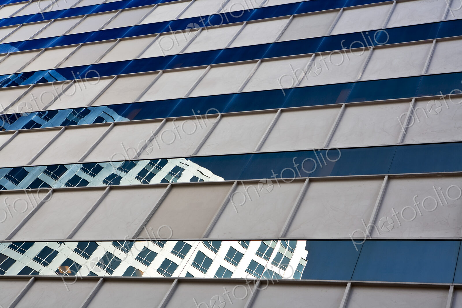 Building Reflected in Glass