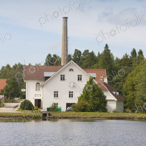 Building With a Tall Smokestack Building With a Tall Smokestack