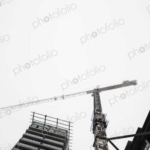 Buildings under construction in Bellevue, Washington USA.
