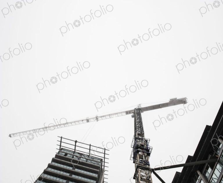 Buildings under construction in Bellevue, Washington USA.