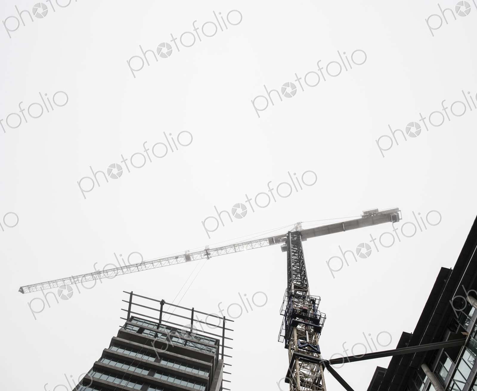 Buildings under construction in Bellevue, Washington USA.