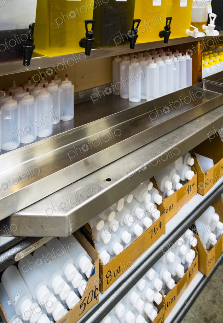 Bulk food center in grocery store, Port Angeles, WA USA