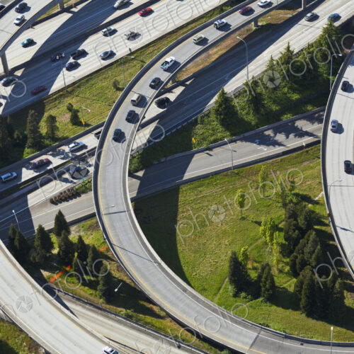 Busy Freeway Interchange Busy Freeway Interchange