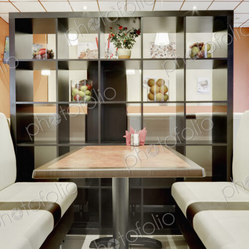 Cafe Booths and Shelving