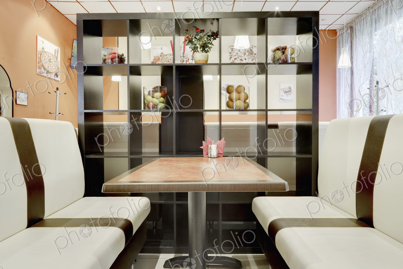 Cafe Booths and Shelving