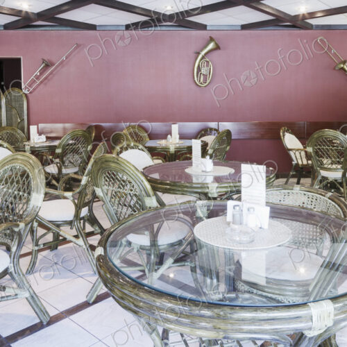 Cafe Decorated With Musical Instruments