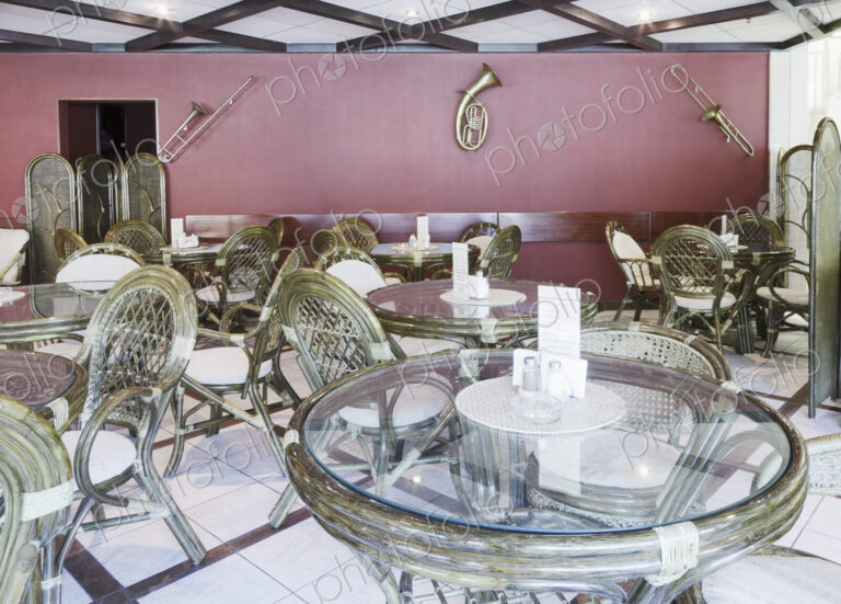 Cafe Decorated With Musical Instruments