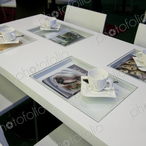 Cafe Table With Cookbooks Cafe Table With Cookbooks