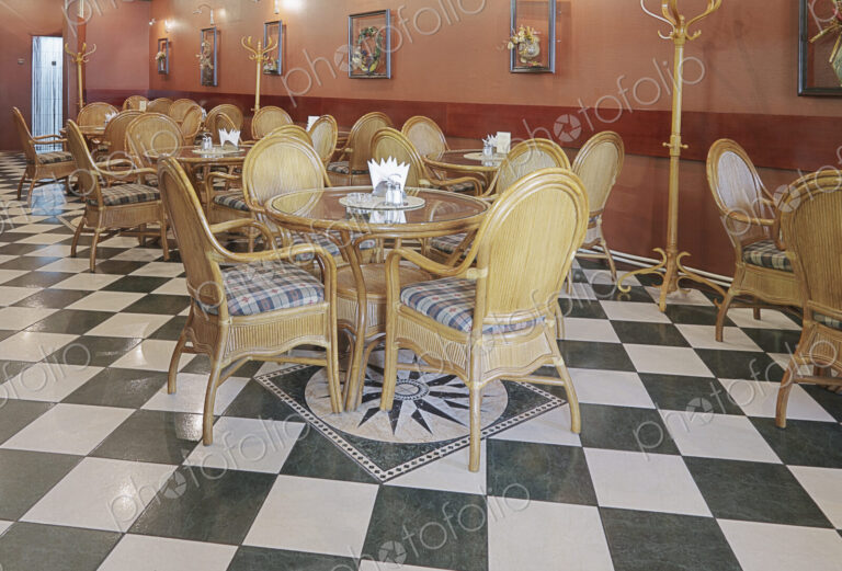 Cafe With Rattan Furniture