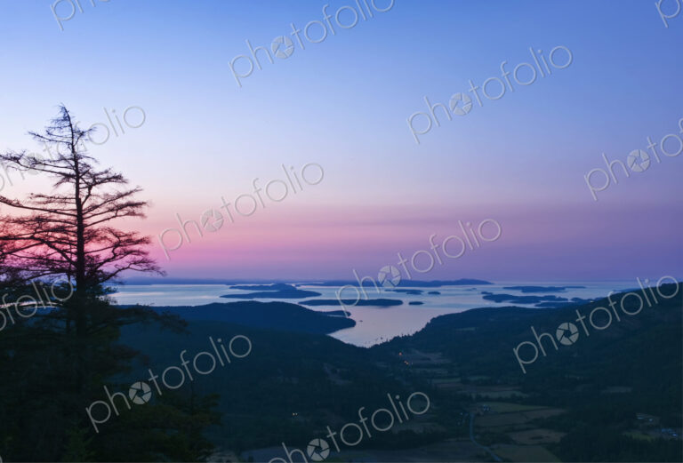 Canadaian Gulf Islands at Dawn