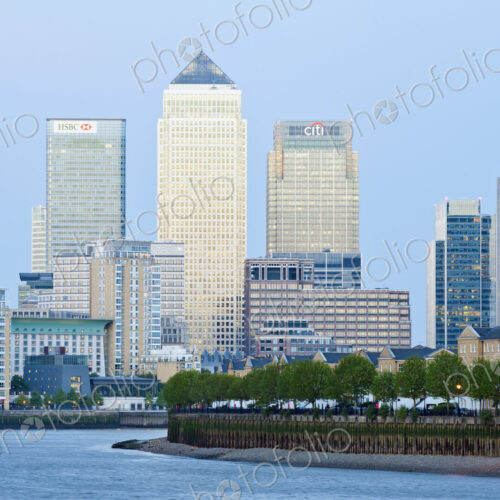 Canary Wharf skyline at Twilight Canary Wharf skyline at Twilight