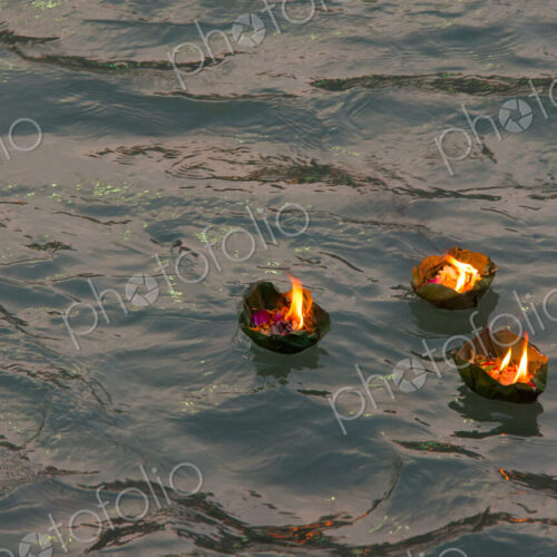 Candle offering at Kumbh Mela, Haridwar, India