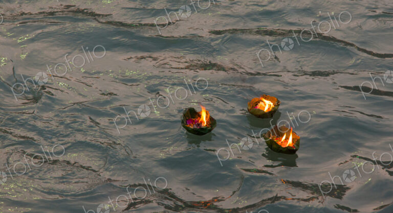 Candle offering at Kumbh Mela, Haridwar, India