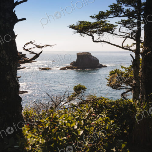 Cape Flattery, Neah Bay, Makah Indian Reservation, view of the coastline and offshore… Cape Flattery, Neah Bay, Makah Indian Reservation, view of the coastline and offshore…