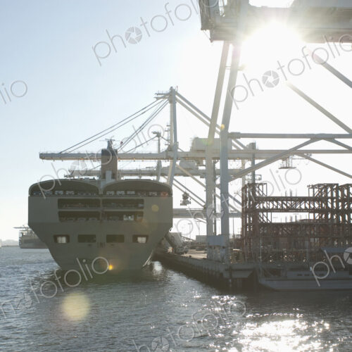 Car Transport Ship and Cranes Car Transport Ship and Cranes