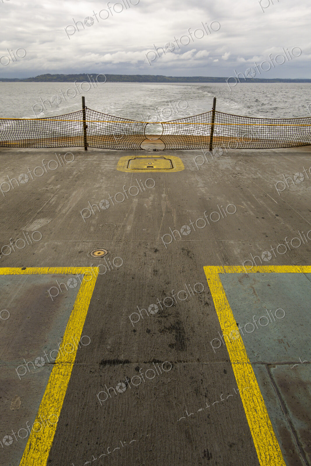 Car deck of the Spokane ferry, Seattle, WA USA