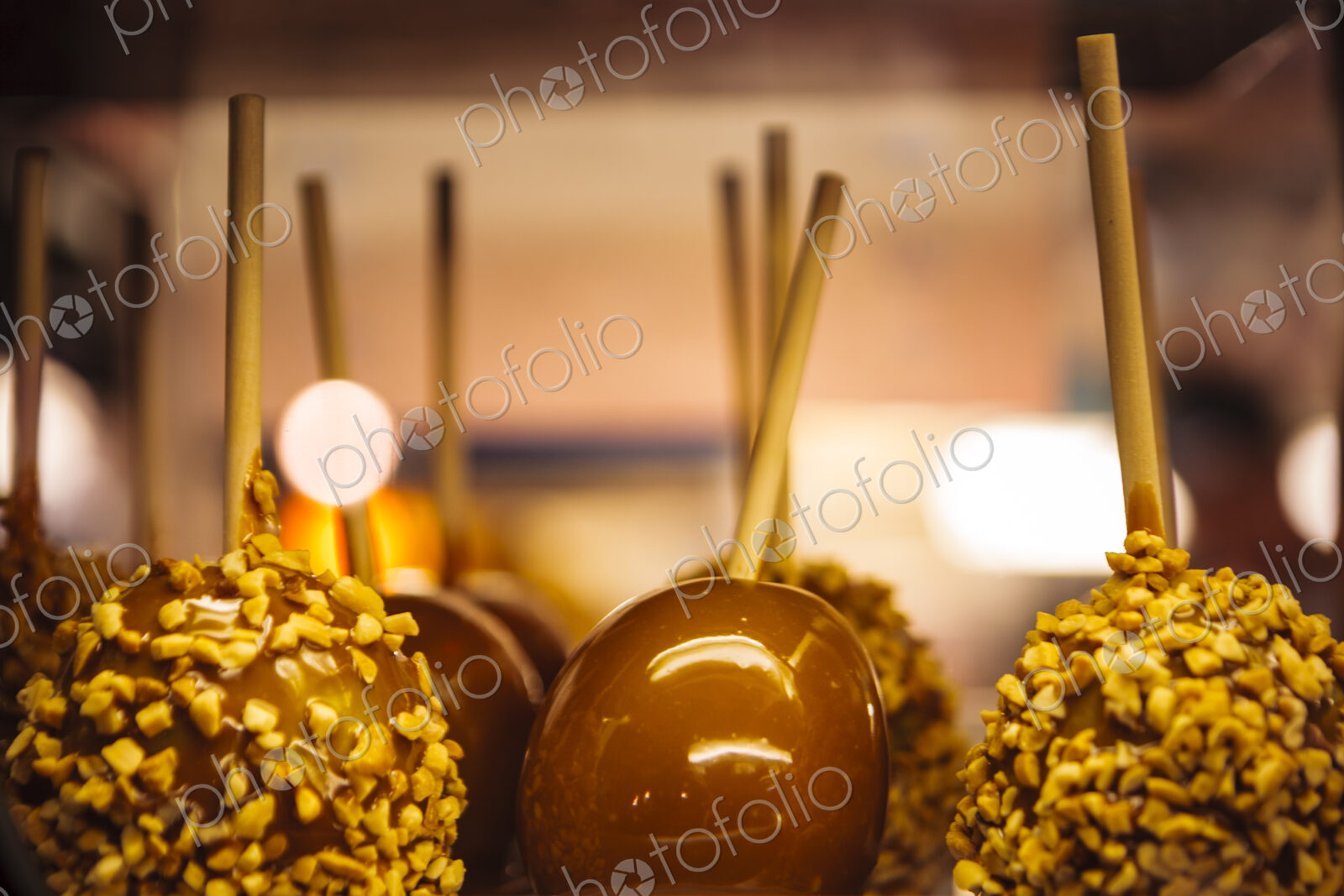 Caramel apples on a stick, USA