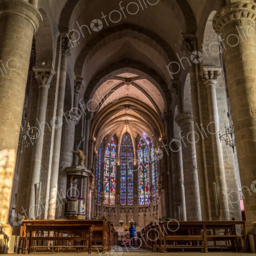 Carcassonne, Basilique Saint Nazaire, a Gothic Romaneque histori buiding, the stained… Carcassonne, Basilique Saint Nazaire, a Gothic Romaneque histori buiding, the stained…