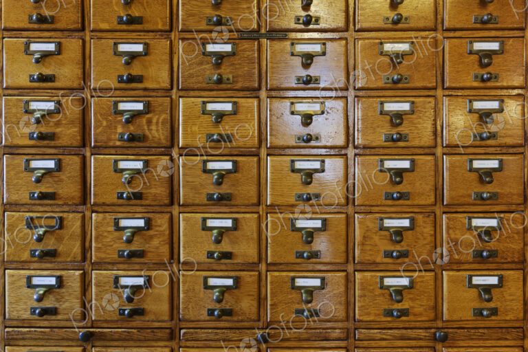 Card Catalog Drawers
