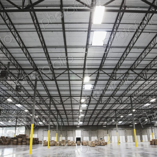 Cardboard boxes in warehouse