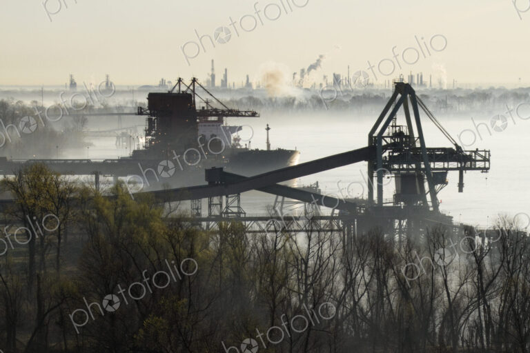 Cargo Ship and Coal Conveyor